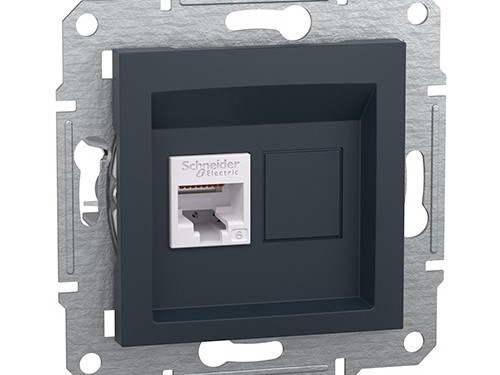 Фото 1 РОЗЕТКА КОМП'ЮТЕРНА RJ45 UTP КАТ.6 ASFORA АНТРАЦИТ
EPH4700171
